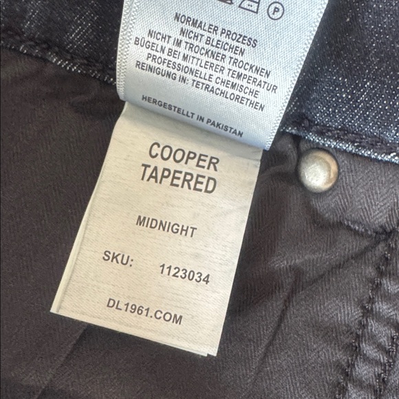 DL1961 Cooper Tapered Midnight Men's Jeans 34 x 34 - Picture 9 of 9